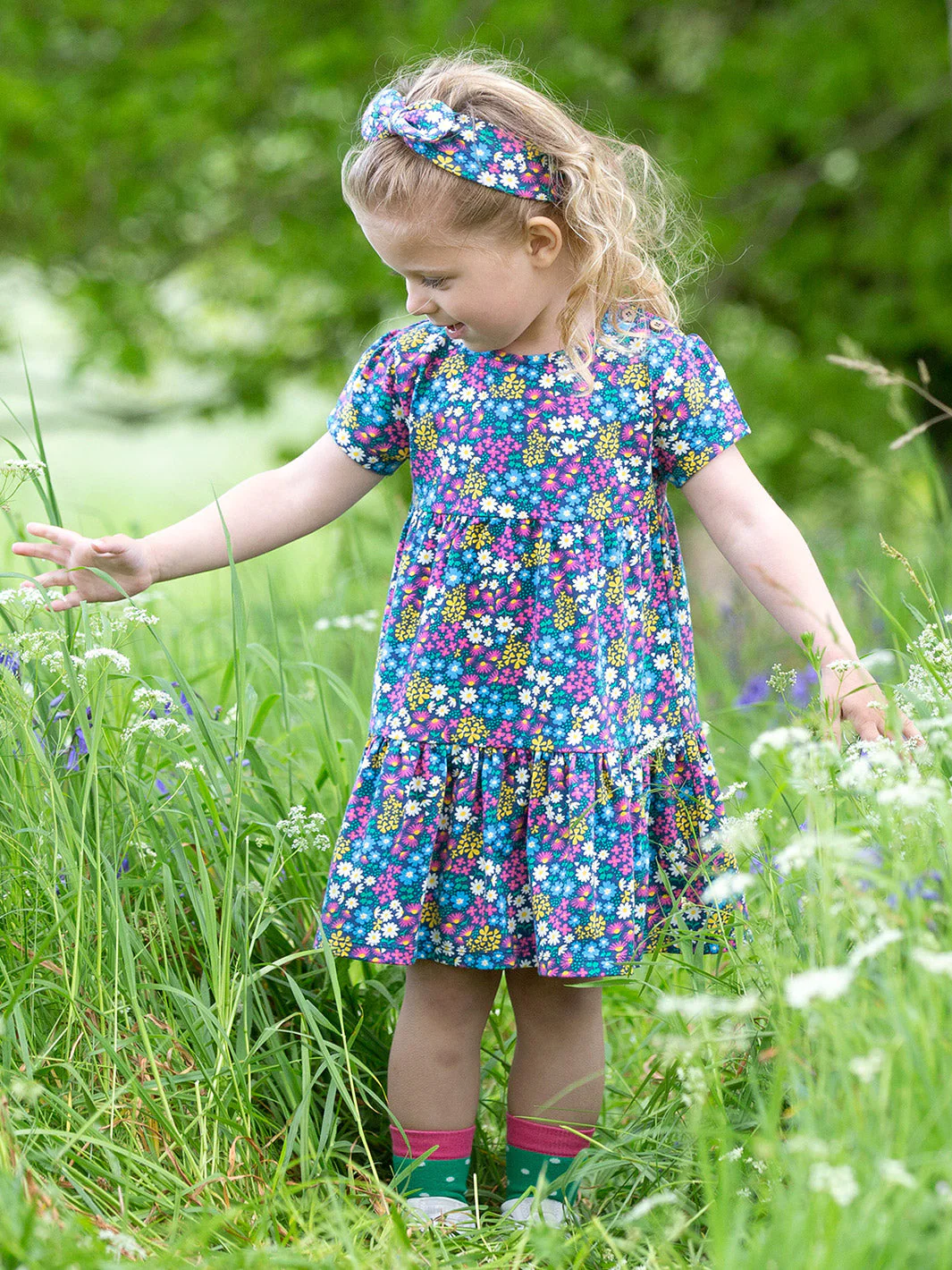 Flower Patch Kleid Navy - Image 2