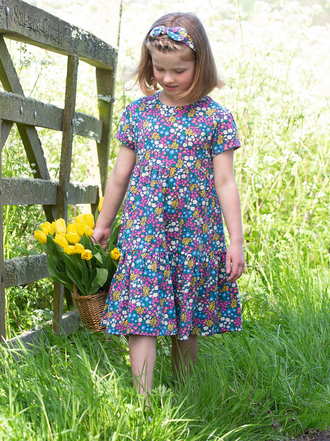 Flower Patch Kleid Navy - Image 6