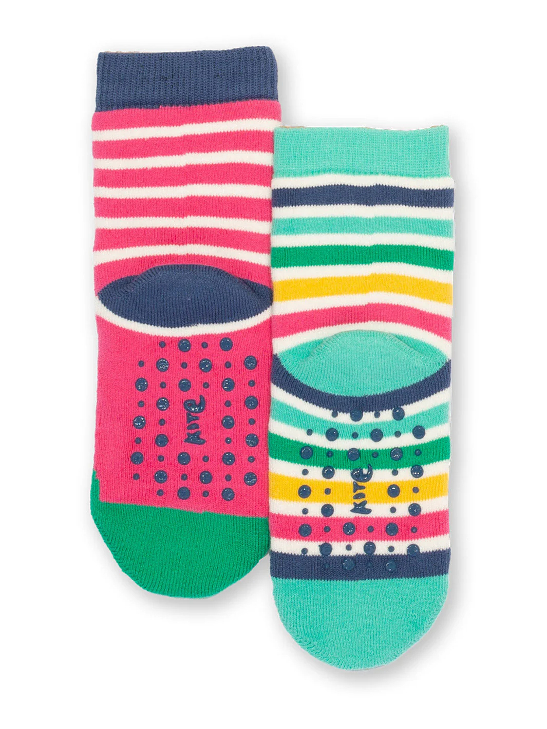 Frog Face Grippy Socken Pink - Image 3
