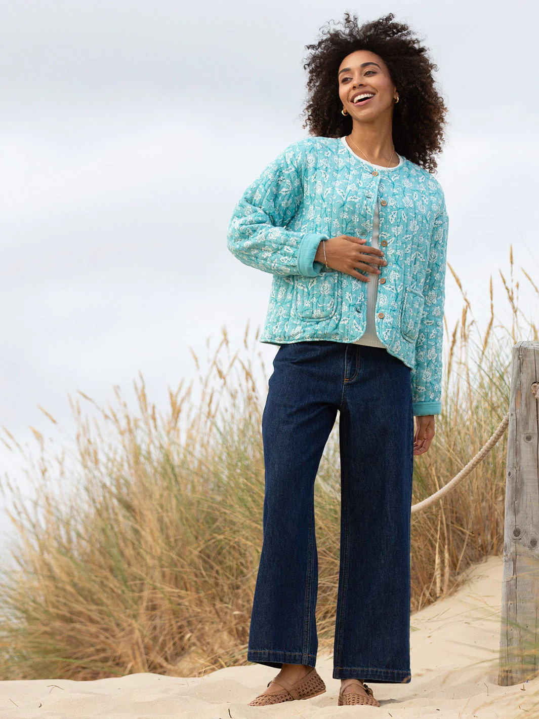 Harbin Gesteppte Jacke Ocean Bloom - Image 3