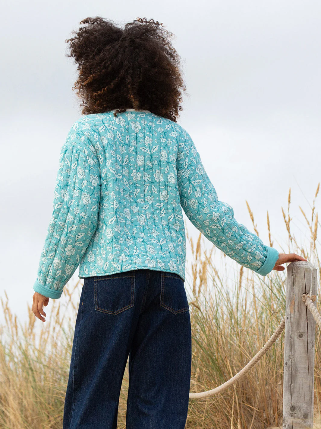 Harbin Gesteppte Jacke Ocean Bloom - Image 5