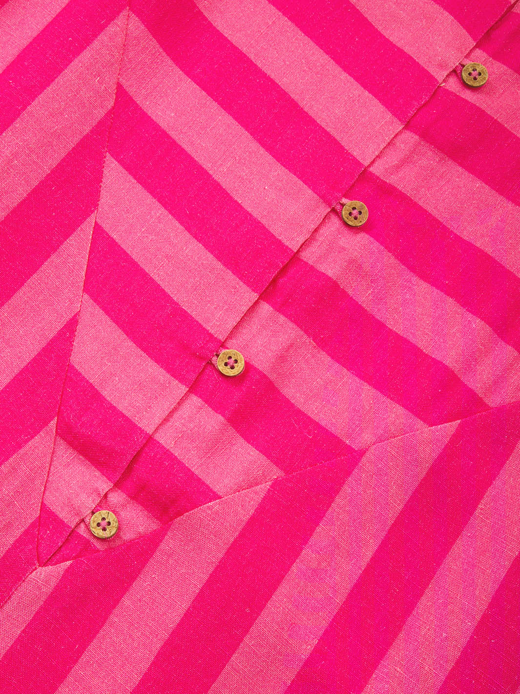 Hengistbury Gewebtes Shiftkleid Azalee Streifen - Image 5
