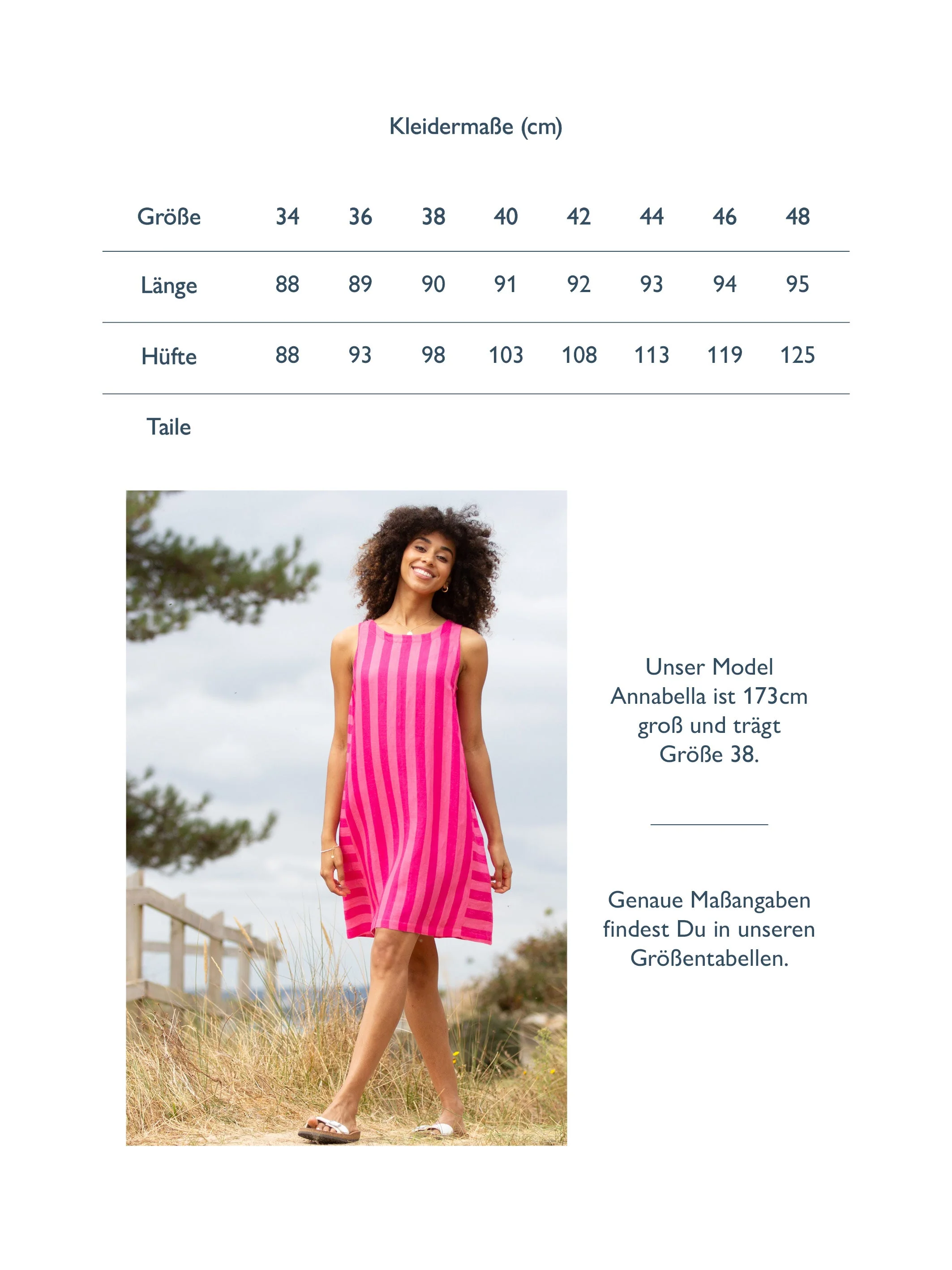 Hengistbury Gewebtes Shiftkleid Azalee Streifen - Image 7