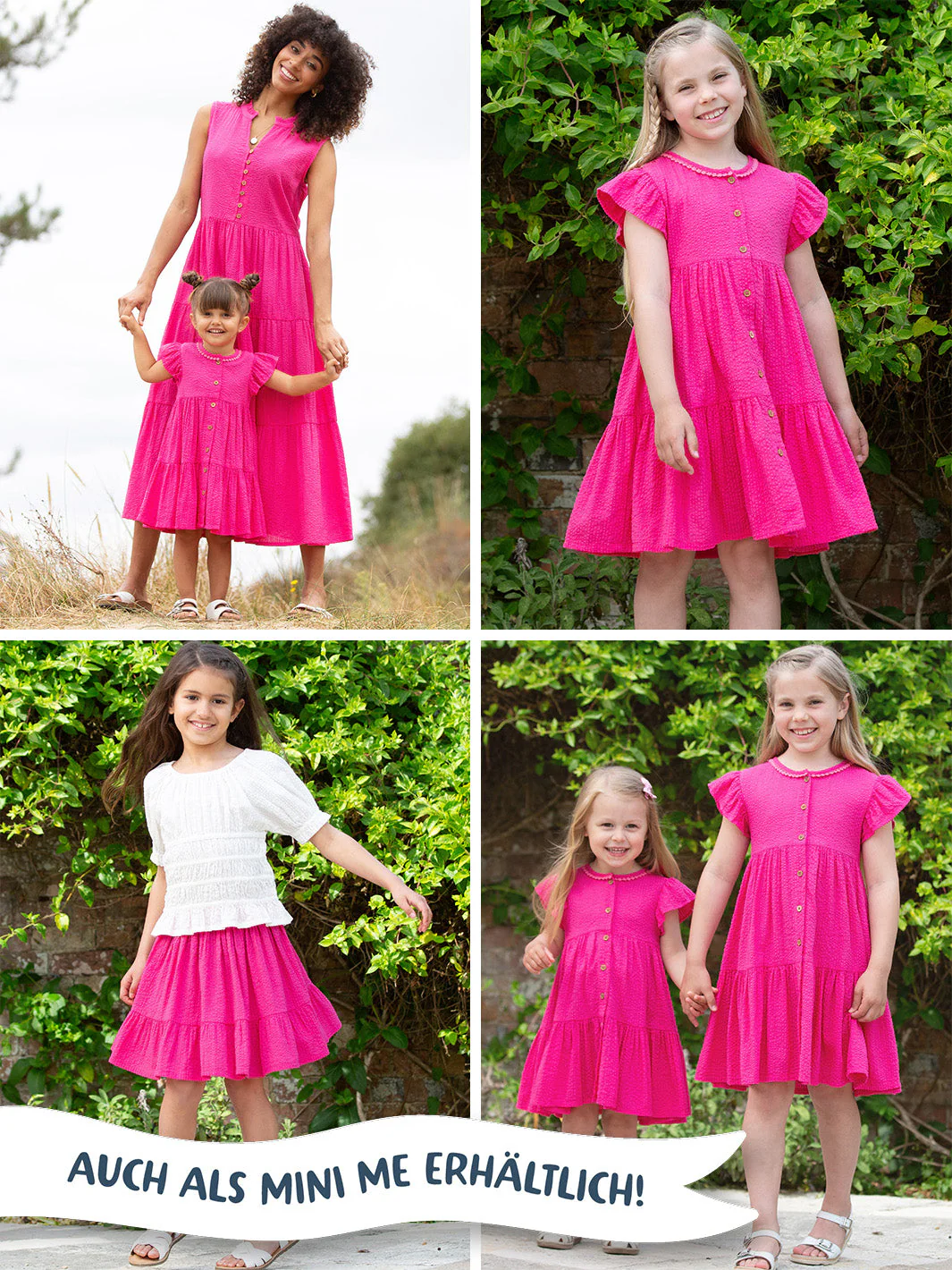 Holnest Seersucker Kleid Rote Beete - Image 8
