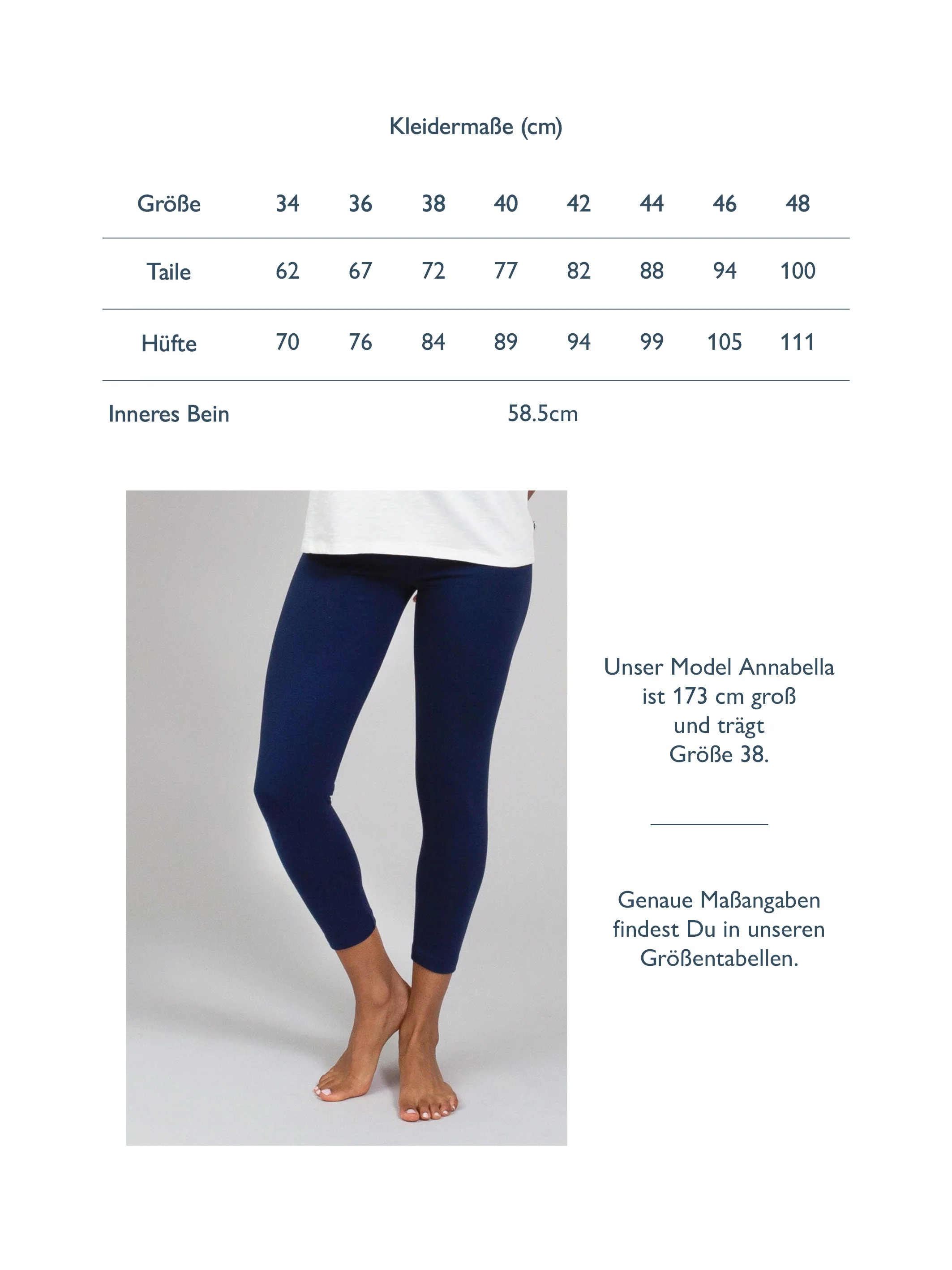 Lytchett 7/8 Leggings Mitternachtsblau - Image 6