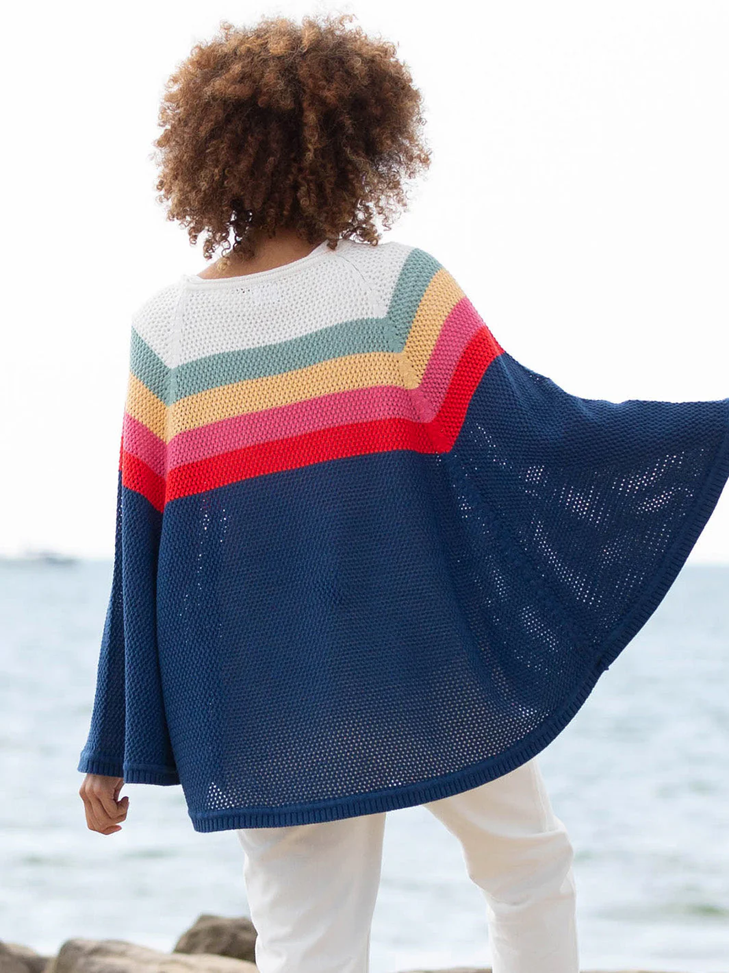 Poole Knit Poncho - Image 4