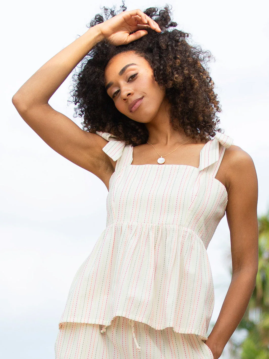 Wakeham Ärmelloses Gewebtes Shirt Special Stripe